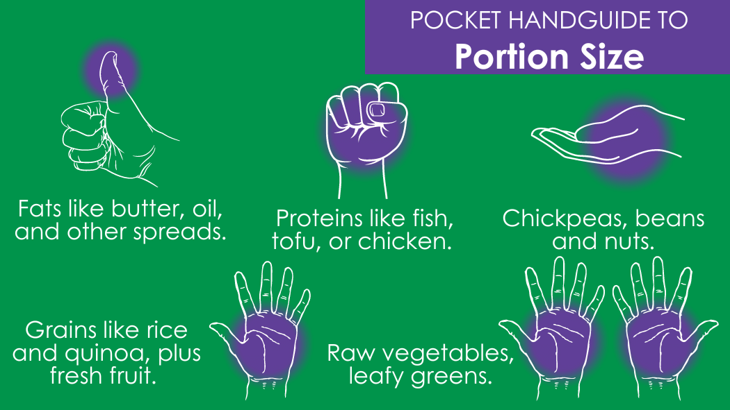 Pocket handguide to portion si